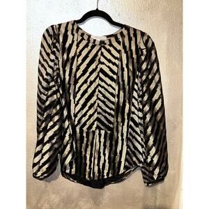 Brian Reyes Professional Office Business Casual Old Money Preppy Silk Top